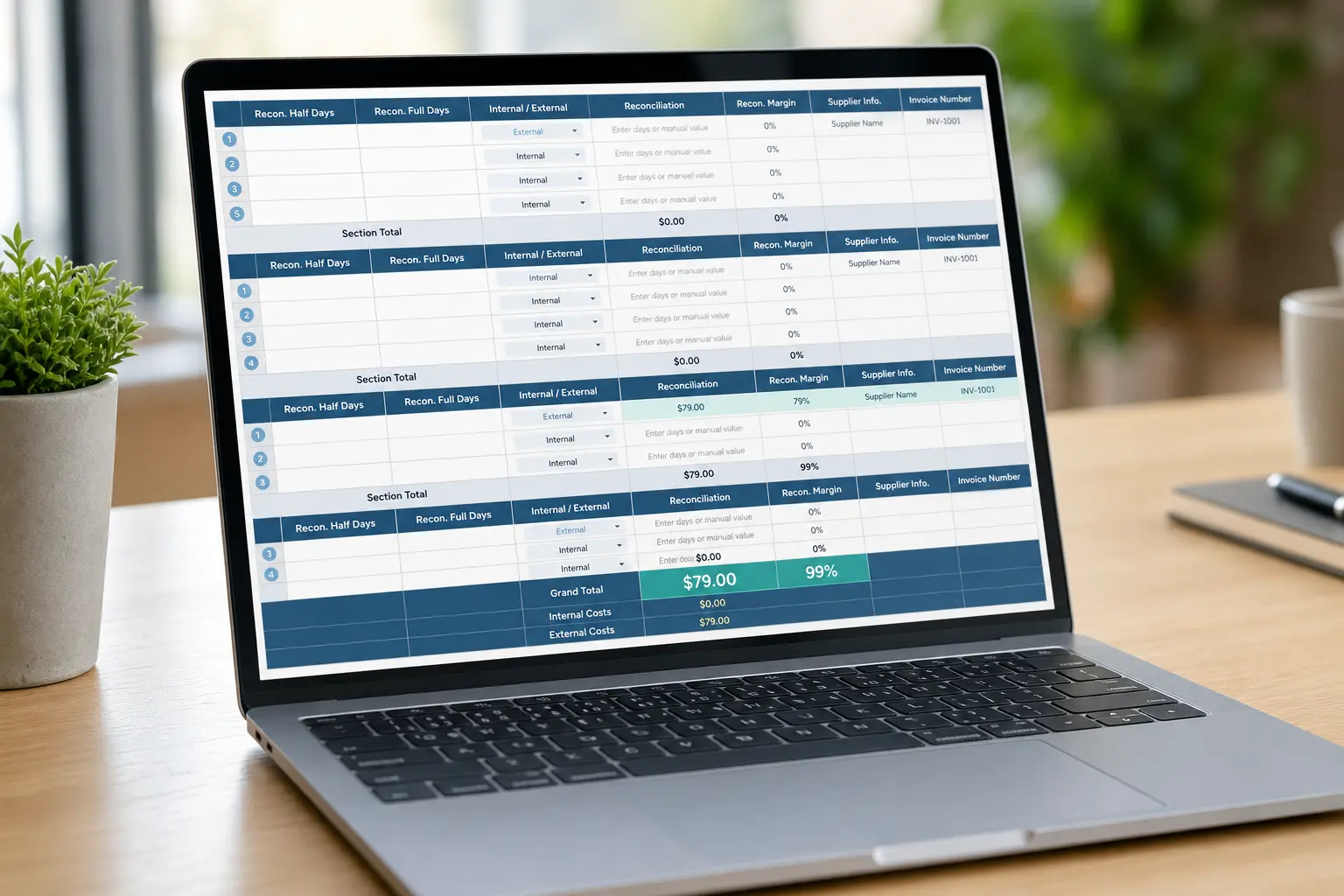 After state diagram showing the AI agent Andy as the central intake point, with automated pipelines flowing to ClickUp, Google Sheets, and Xero